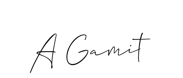 Make a beautiful signature design for name A Gamit. Use this online signature maker to create a handwritten signature for free. A Gamit signature style 2 images and pictures png