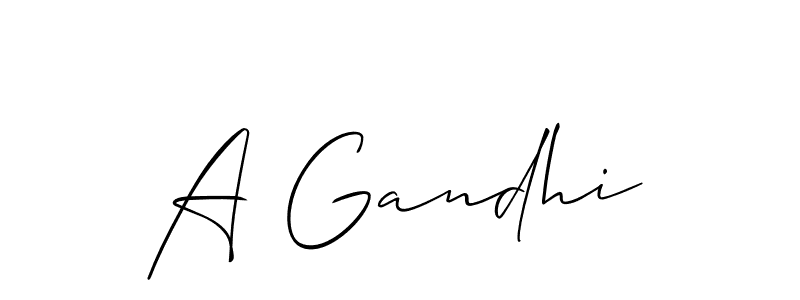 Use a signature maker to create a handwritten signature online. With this signature software, you can design (Allison_Script) your own signature for name A Gandhi. A Gandhi signature style 2 images and pictures png
