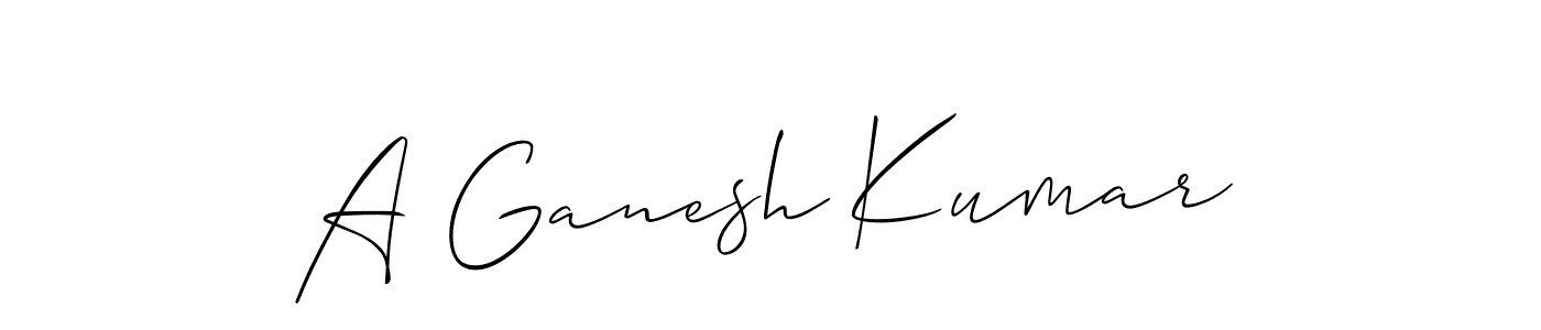 Check out images of Autograph of A Ganesh Kumar name. Actor A Ganesh Kumar Signature Style. Allison_Script is a professional sign style online. A Ganesh Kumar signature style 2 images and pictures png