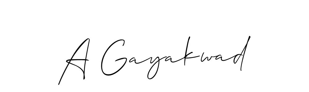 A Gayakwad stylish signature style. Best Handwritten Sign (Allison_Script) for my name. Handwritten Signature Collection Ideas for my name A Gayakwad. A Gayakwad signature style 2 images and pictures png