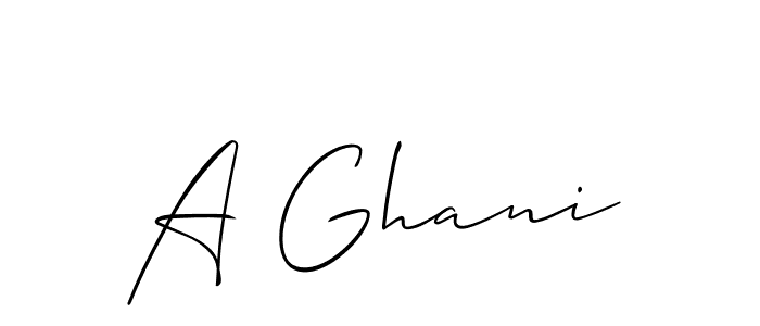 Also You can easily find your signature by using the search form. We will create A Ghani name handwritten signature images for you free of cost using Allison_Script sign style. A Ghani signature style 2 images and pictures png