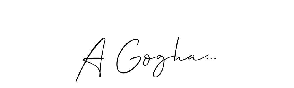 Best and Professional Signature Style for A Gogha.... Allison_Script Best Signature Style Collection. A Gogha... signature style 2 images and pictures png