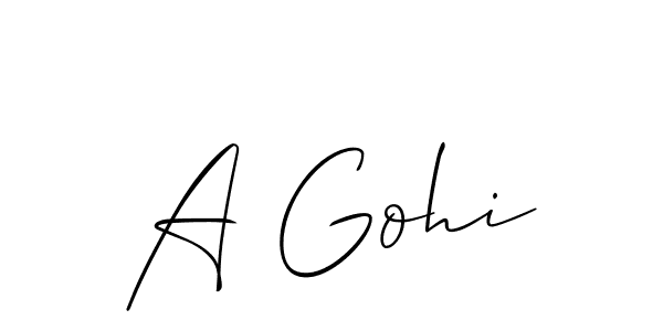 Here are the top 10 professional signature styles for the name A Gohi. These are the best autograph styles you can use for your name. A Gohi signature style 2 images and pictures png