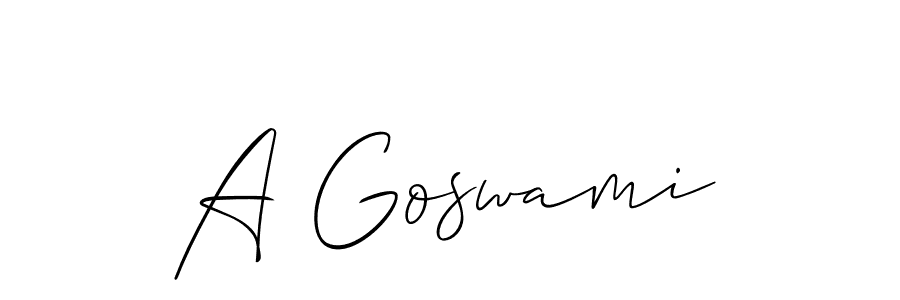 Make a beautiful signature design for name A Goswami. Use this online signature maker to create a handwritten signature for free. A Goswami signature style 2 images and pictures png