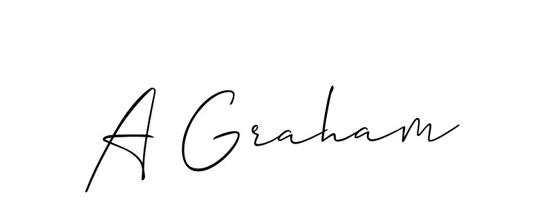 How to Draw A Graham signature style? Allison_Script is a latest design signature styles for name A Graham. A Graham signature style 2 images and pictures png