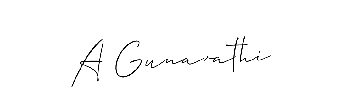 Make a beautiful signature design for name A Gunavathi. Use this online signature maker to create a handwritten signature for free. A Gunavathi signature style 2 images and pictures png