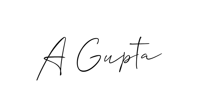 A Gupta stylish signature style. Best Handwritten Sign (Allison_Script) for my name. Handwritten Signature Collection Ideas for my name A Gupta. A Gupta signature style 2 images and pictures png