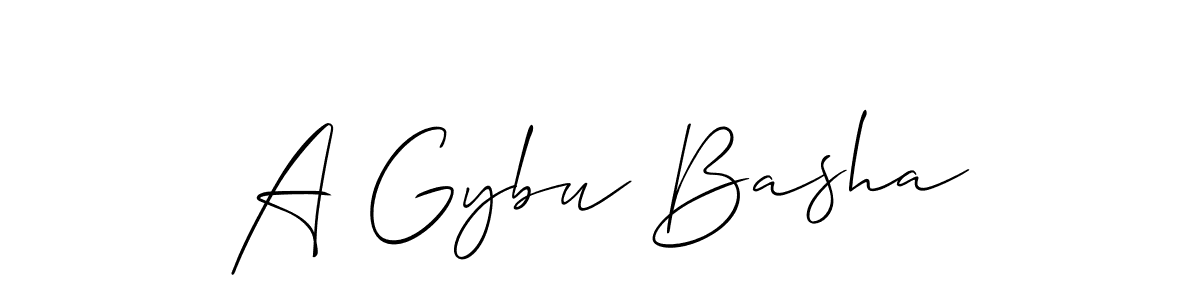Make a short A Gybu Basha signature style. Manage your documents anywhere anytime using Allison_Script. Create and add eSignatures, submit forms, share and send files easily. A Gybu Basha signature style 2 images and pictures png