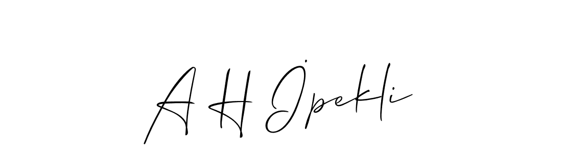 Once you've used our free online signature maker to create your best signature Allison_Script style, it's time to enjoy all of the benefits that A H İpekli name signing documents. A H İpekli signature style 2 images and pictures png