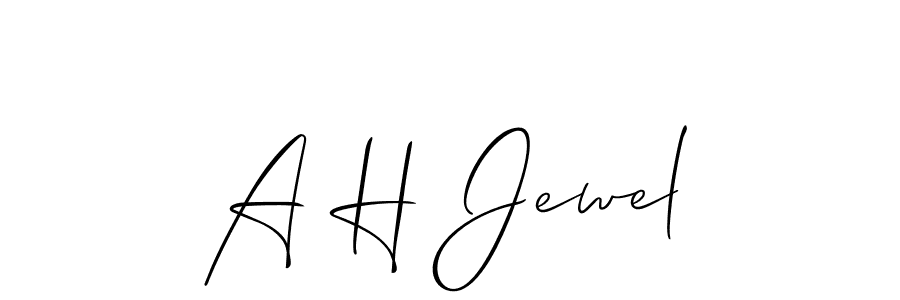 See photos of A H Jewel official signature by Spectra . Check more albums & portfolios. Read reviews & check more about Allison_Script font. A H Jewel signature style 2 images and pictures png