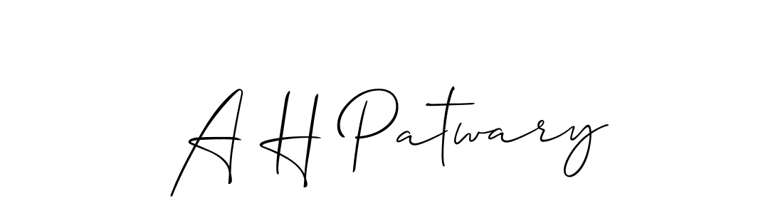 Once you've used our free online signature maker to create your best signature Allison_Script style, it's time to enjoy all of the benefits that A H Patwary name signing documents. A H Patwary signature style 2 images and pictures png