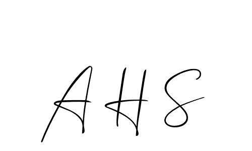 It looks lik you need a new signature style for name A H S. Design unique handwritten (Allison_Script) signature with our free signature maker in just a few clicks. A H S signature style 2 images and pictures png