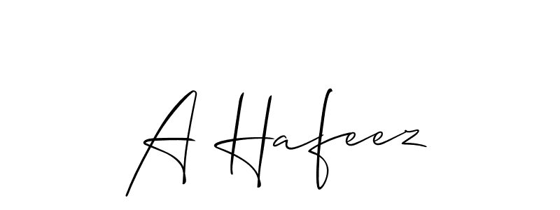 Make a beautiful signature design for name A Hafeez. Use this online signature maker to create a handwritten signature for free. A Hafeez signature style 2 images and pictures png
