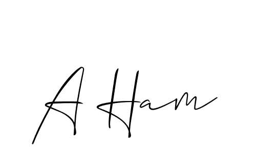 See photos of A Ham official signature by Spectra . Check more albums & portfolios. Read reviews & check more about Allison_Script font. A Ham signature style 2 images and pictures png