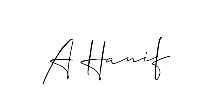 This is the best signature style for the A Hanif name. Also you like these signature font (Allison_Script). Mix name signature. A Hanif signature style 2 images and pictures png