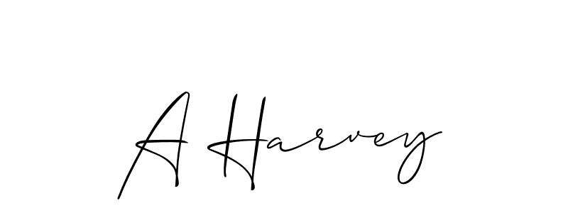 The best way (Allison_Script) to make a short signature is to pick only two or three words in your name. The name A Harvey include a total of six letters. For converting this name. A Harvey signature style 2 images and pictures png