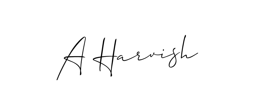 How to Draw A Harvish signature style? Allison_Script is a latest design signature styles for name A Harvish. A Harvish signature style 2 images and pictures png