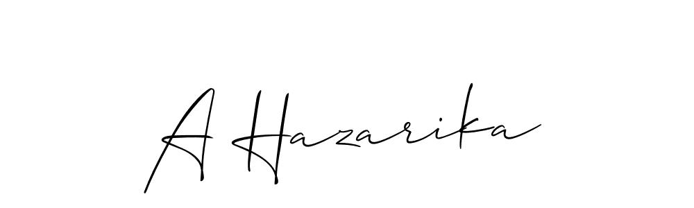 Make a beautiful signature design for name A Hazarika. Use this online signature maker to create a handwritten signature for free. A Hazarika signature style 2 images and pictures png