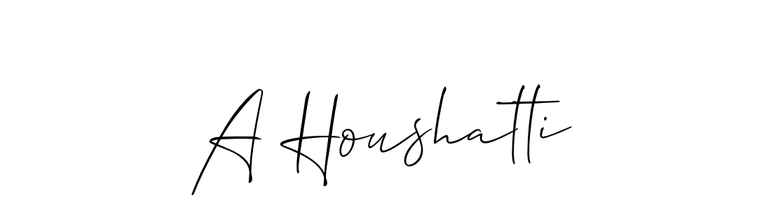 Use a signature maker to create a handwritten signature online. With this signature software, you can design (Allison_Script) your own signature for name A Houshatti. A Houshatti signature style 2 images and pictures png