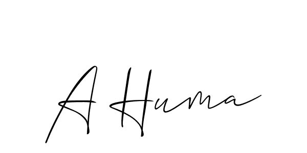 Here are the top 10 professional signature styles for the name A Huma. These are the best autograph styles you can use for your name. A Huma signature style 2 images and pictures png