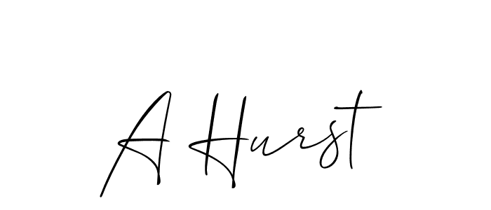 How to make A Hurst name signature. Use Allison_Script style for creating short signs online. This is the latest handwritten sign. A Hurst signature style 2 images and pictures png