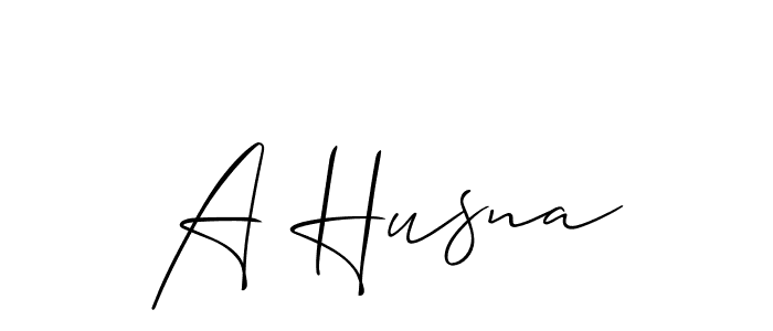 Make a beautiful signature design for name A Husna. Use this online signature maker to create a handwritten signature for free. A Husna signature style 2 images and pictures png