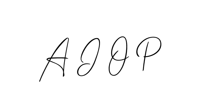 How to Draw A I O P signature style? Allison_Script is a latest design signature styles for name A I O P. A I O P signature style 2 images and pictures png