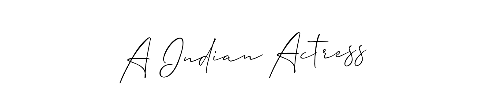 Make a beautiful signature design for name A Indian Actress. Use this online signature maker to create a handwritten signature for free. A Indian Actress signature style 2 images and pictures png