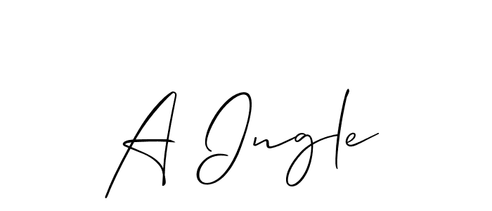 Similarly Allison_Script is the best handwritten signature design. Signature creator online .You can use it as an online autograph creator for name A Ingle. A Ingle signature style 2 images and pictures png