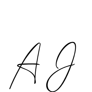 Similarly Allison_Script is the best handwritten signature design. Signature creator online .You can use it as an online autograph creator for name A J. A J signature style 2 images and pictures png