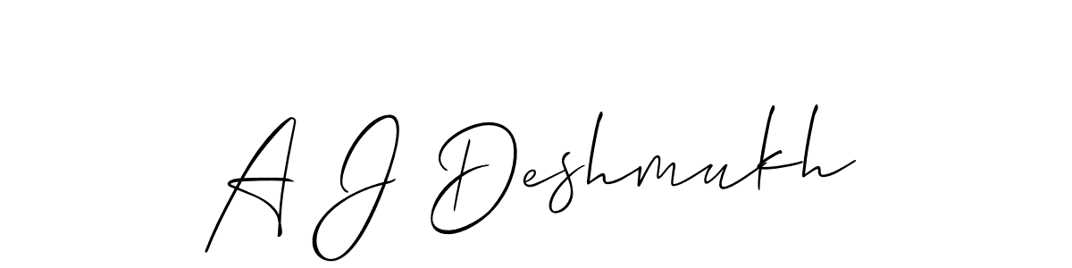 You can use this online signature creator to create a handwritten signature for the name A J Deshmukh. This is the best online autograph maker. A J Deshmukh signature style 2 images and pictures png