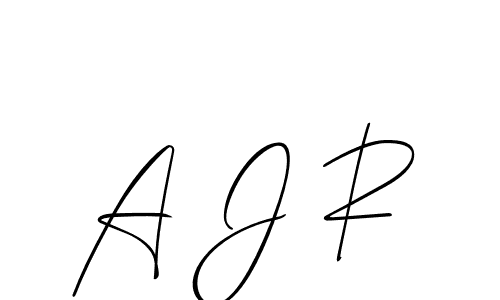 Similarly Allison_Script is the best handwritten signature design. Signature creator online .You can use it as an online autograph creator for name A J R. A J R signature style 2 images and pictures png