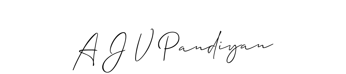 A J V Pandiyan stylish signature style. Best Handwritten Sign (Allison_Script) for my name. Handwritten Signature Collection Ideas for my name A J V Pandiyan. A J V Pandiyan signature style 2 images and pictures png