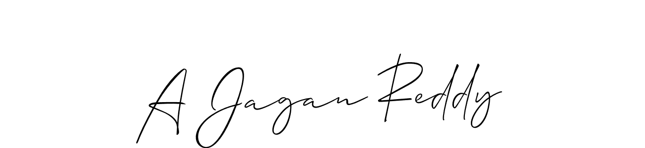 Also we have A Jagan Reddy name is the best signature style. Create professional handwritten signature collection using Allison_Script autograph style. A Jagan Reddy signature style 2 images and pictures png