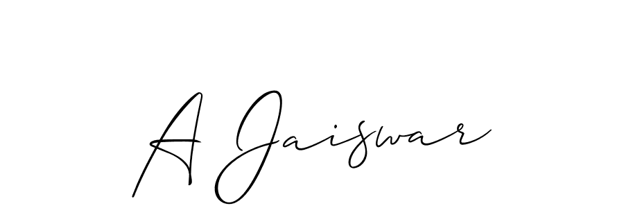 Make a beautiful signature design for name A Jaiswar. Use this online signature maker to create a handwritten signature for free. A Jaiswar signature style 2 images and pictures png