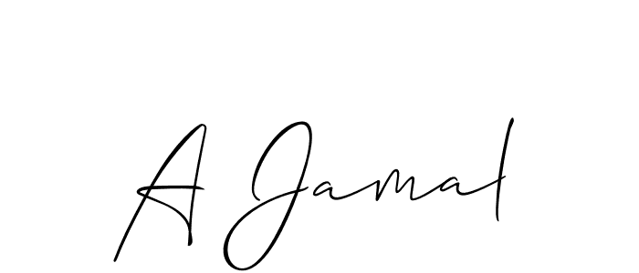 Make a short A Jamal signature style. Manage your documents anywhere anytime using Allison_Script. Create and add eSignatures, submit forms, share and send files easily. A Jamal signature style 2 images and pictures png