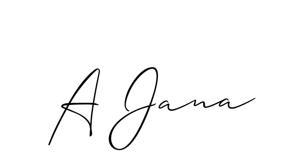 This is the best signature style for the A Jana name. Also you like these signature font (Allison_Script). Mix name signature. A Jana signature style 2 images and pictures png