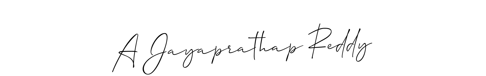 Here are the top 10 professional signature styles for the name A Jayaprathap Reddy. These are the best autograph styles you can use for your name. A Jayaprathap Reddy signature style 2 images and pictures png