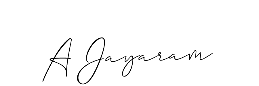 You should practise on your own different ways (Allison_Script) to write your name (A Jayaram) in signature. don't let someone else do it for you. A Jayaram signature style 2 images and pictures png