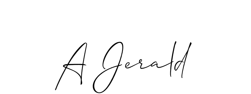 Check out images of Autograph of A Jerald name. Actor A Jerald Signature Style. Allison_Script is a professional sign style online. A Jerald signature style 2 images and pictures png