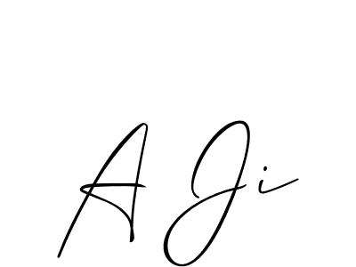 Similarly Allison_Script is the best handwritten signature design. Signature creator online .You can use it as an online autograph creator for name A Ji. A Ji signature style 2 images and pictures png