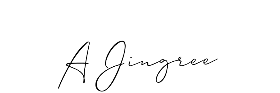 Once you've used our free online signature maker to create your best signature Allison_Script style, it's time to enjoy all of the benefits that A Jingree name signing documents. A Jingree signature style 2 images and pictures png