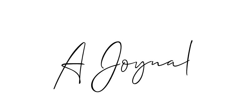 How to Draw A Joynal signature style? Allison_Script is a latest design signature styles for name A Joynal. A Joynal signature style 2 images and pictures png