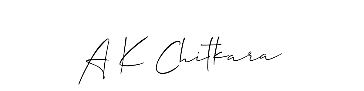 if you are searching for the best signature style for your name A K Chitkara. so please give up your signature search. here we have designed multiple signature styles  using Allison_Script. A K Chitkara signature style 2 images and pictures png