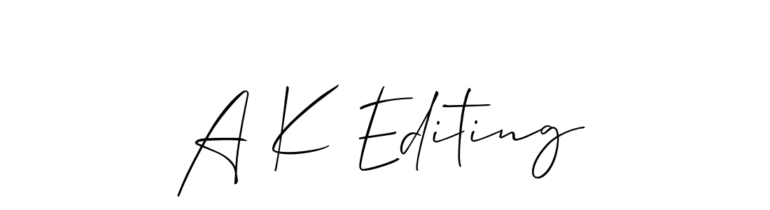 You can use this online signature creator to create a handwritten signature for the name A K Editing. This is the best online autograph maker. A K Editing signature style 2 images and pictures png