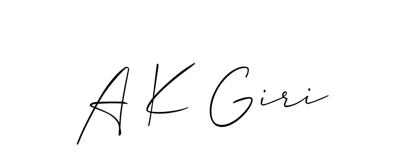 Make a beautiful signature design for name A K Giri. Use this online signature maker to create a handwritten signature for free. A K Giri signature style 2 images and pictures png