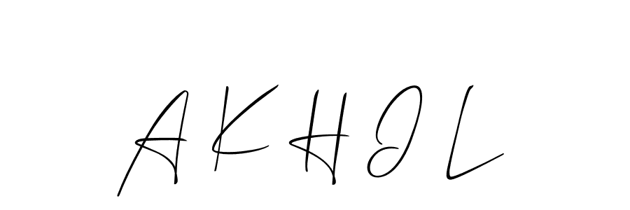 This is the best signature style for the A K H I L name. Also you like these signature font (Allison_Script). Mix name signature. A K H I L signature style 2 images and pictures png