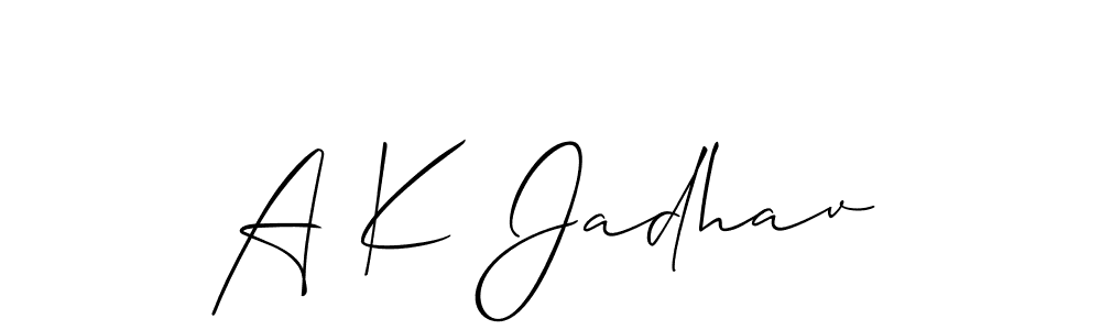 Once you've used our free online signature maker to create your best signature Allison_Script style, it's time to enjoy all of the benefits that A K Jadhav name signing documents. A K Jadhav signature style 2 images and pictures png