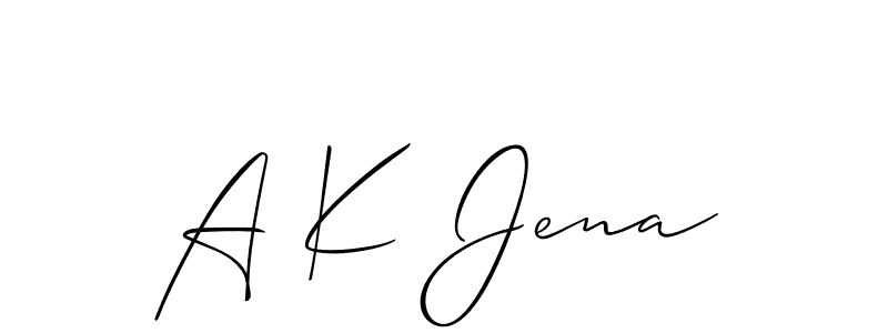 Check out images of Autograph of A K Jena name. Actor A K Jena Signature Style. Allison_Script is a professional sign style online. A K Jena signature style 2 images and pictures png