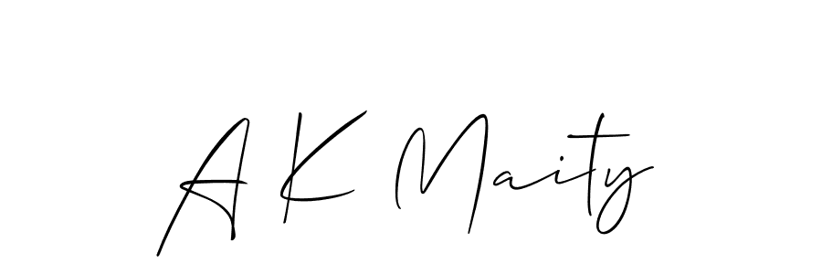 This is the best signature style for the A K Maity name. Also you like these signature font (Allison_Script). Mix name signature. A K Maity signature style 2 images and pictures png